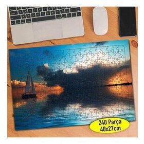 61017 Günbatımı Manzarası Yelkenli Tekne 240 Parça Puzzle Yapboz