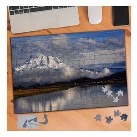 611 Karlı Dağlar Gökyüzü Doğa 240 Parça Puzzle Yapboz Tablo
