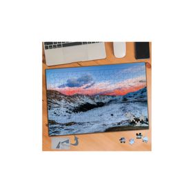 613 Karlı Dağlarda Gün Doğumu 240 Parça Puzzle Yapboz Tablo
