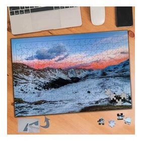613 Karlı Dağlarda Gün Doğumu 240 Parça Puzzle Yapboz Tablo