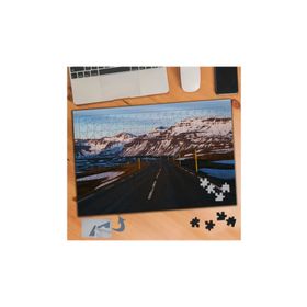 615 Dağlar Arasında Yol Manzara 240 Parça Puzzle Yapboz Tablo