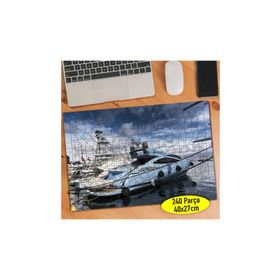 616694 Gün Batımında Denizde Lüks Tekne 240 Parça Puzzle Yapboz