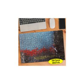 617713 Kırmızı Mavi Siyah Boya Desenleri 240 Parça Puzzle Yapboz