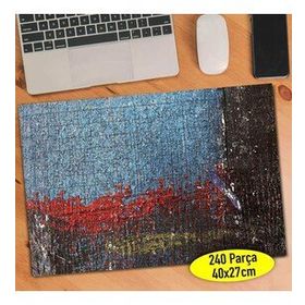 617713 Kırmızı Mavi Siyah Boya Desenleri 240 Parça Puzzle Yapboz