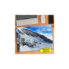6184913 İsviçre Karlı Dağ Doğa Manzarası 240 Parça Puzzle Yapboz