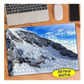 6184913 İsviçre Karlı Dağ Doğa Manzarası 240 Parça Puzzle Yapboz
