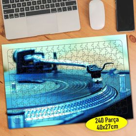 62097394 Dj Turntable Plak Pikap Müzik 240 Parça Puzzle Yapboz