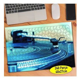 62097394 Dj Turntable Plak Pikap Müzik 240 Parça Puzzle Yapboz