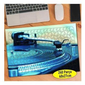 62097394 Dj Turntable Plak Pikap Müzik 240 Parça Puzzle Yapboz