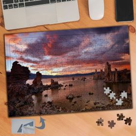 623 Taş Kalıntılar Pembe Gökyüzü 240 Parça Puzzle Yapboz Tablo