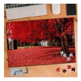 624 Kırmızı Dökülen Yapraklar 240 Parça Puzzle Yapboz Tablo