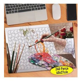 62652907 Tuval Resmi Yapan Ressam Eller 240 Parça Puzzle Yapboz
