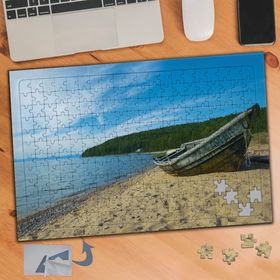 627 Kumsaldaki Sandal Deniz 240 Parça Puzzle Yapboz Tablo