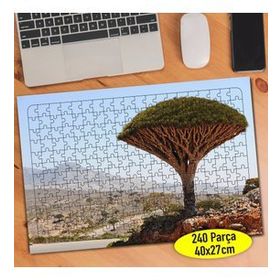62713391 Kırsal Doğa Manzarasında Ağaç 240 Parça Puzzle Yapboz