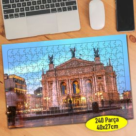 62747163 Ukrayna Beyaz Saray Manzarası 240 Parça Puzzle Yapboz