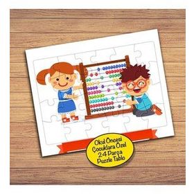 6279 Eğlenen Küçük Çocuklar 24 Parça Çocuklara Özel Yapboz Tablo