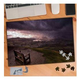 632 Kara Bulutlu Uçurumda Bank 240 Parça Puzzle Yapboz Tablo