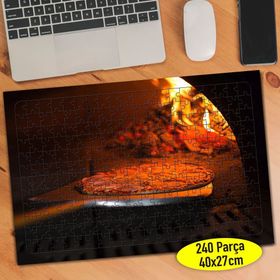 63456805 Taş Fırında Pizza Fast Food 240 Parça Puzzle Yapboz