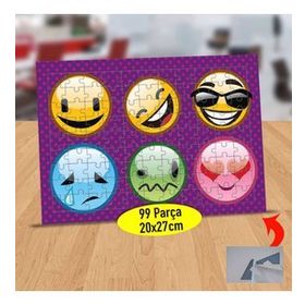 635 Cool Emoji Surat İfadeleri 99 Parça Puzzle Yapboz Tablo