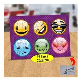 635 Cool Emoji Surat İfadeleri 99 Parça Puzzle Yapboz Tablo
