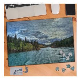 635 Kapalı Gökyüzü Nehir Doğa 240 Parça Puzzle Yapboz Tablo