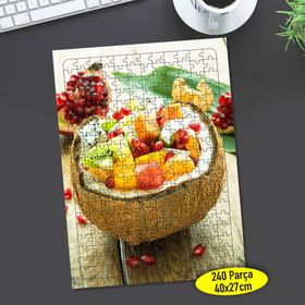 63692282 Hindistan Cevizi Meyve Tabağı 240 Parça Puzzle Yapboz