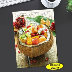 63692282 Hindistan Cevizi Meyve Tabağı 240 Parça Puzzle Yapboz