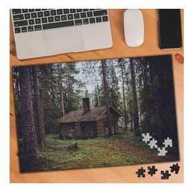 63728 Ormandaki Ahşap Ev Yeşillikler 240 Parça Puzzle Yapboz