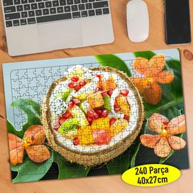 6380256 Çiçekler ve Orman Meyveleri 240 Parça Puzzle Yapboz