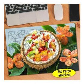 6380256 Çiçekler ve Orman Meyveleri 240 Parça Puzzle Yapboz