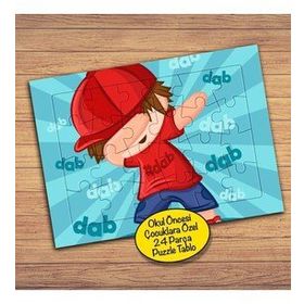 63904 Dabbing Sevimli Çocuk 24 Parça Çocuklara Özel Yapboz Tablo