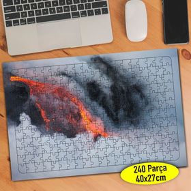64455275 Yanardağ Lav Püskürtmesi Afet 240 Parça Puzzle Yapboz