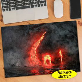 64456340 Denize Dökülen Yanardağ Lavları 240 Parça Puzzle Yapboz