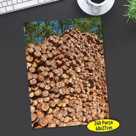 64608041 Ormanda Ağaç Kütük İstifi 240 Parça Puzzle Yapboz