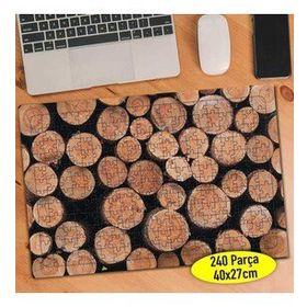 64644771 Ormanda Odun Kütük İstifi 240 Parça Puzzle Yapboz