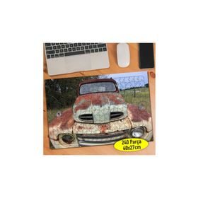 646701 Terk Edilmiş Eski Hurda Araba 240 Parça Puzzle Yapboz