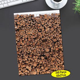 64733905 Ormanda Odun Kütük İstifi 240 Parça Puzzle Yapboz