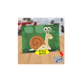 6477 Sevimli Kabuklu Salyangoz 99 Parça Puzzle Yapboz Tablo