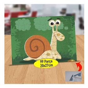 6477 Sevimli Kabuklu Salyangoz 99 Parça Puzzle Yapboz Tablo