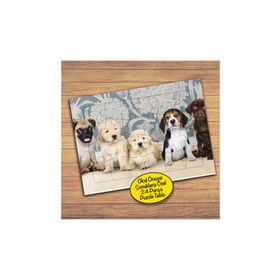 64839 Sevimli Köpek Arkadaşlar Çocuklara Özel Puzzle Yapboz Tablo