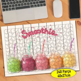 64994 Smoothie Meyveli Soğuk İçecekler 240 Parça Puzzle Yapboz