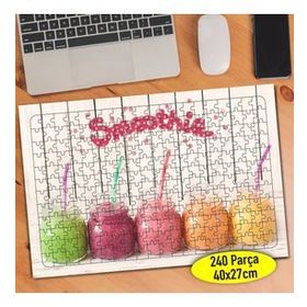 64994 Smoothie Meyveli Soğuk İçecekler 240 Parça Puzzle Yapboz