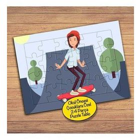 64PZ Kaykaycı Çocuk Eğlence Çocuklara Özel Puzzle Yapboz Tablo