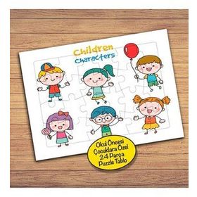 6509 Gülümseyen Mutlu Çocuklar 24 Parça Çocuklara Özel Yapboz Tablo