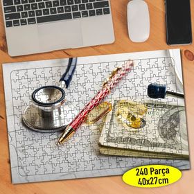 65182 Sağlık Sektörü Dolar ve Steteskop 240 Parça Puzzle Yapboz