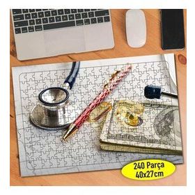 65182 Sağlık Sektörü Dolar ve Steteskop 240 Parça Puzzle Yapboz