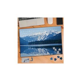 653 Karlı Soğuk Dağların Maviliği 240 Parça Puzzle Yapboz Tablo