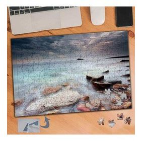 654 Buharlı Deniz Ve Taşları 240 Parça Puzzle Yapboz Tablo