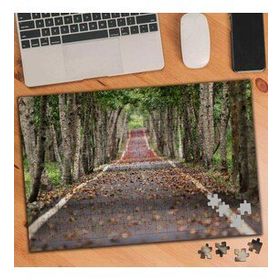 656969 Sonbahar Yapraklı Ağaçlı Yol 240 Parça Puzzle Yapboz