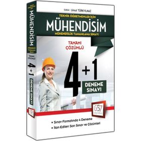 657 Yayınları Teknik Öğretmenler İçin Mühendisim Tamamı Çözümlü 4+1 Deneme Sınavı